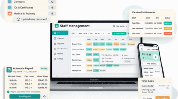 Staff planning and management software